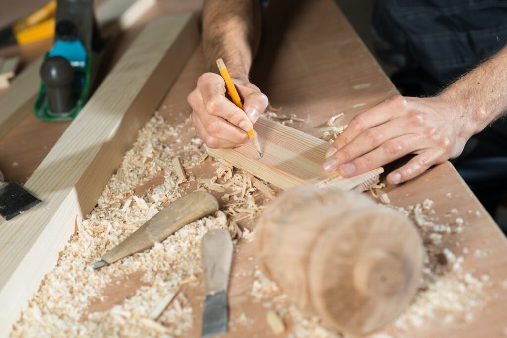 Carpenter at work